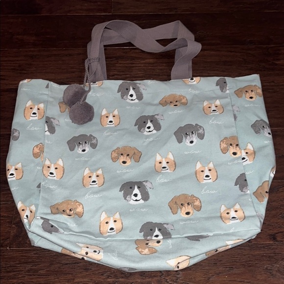 None Handbags - Dog Print Tote Bag Like New 15.5x17x5.5